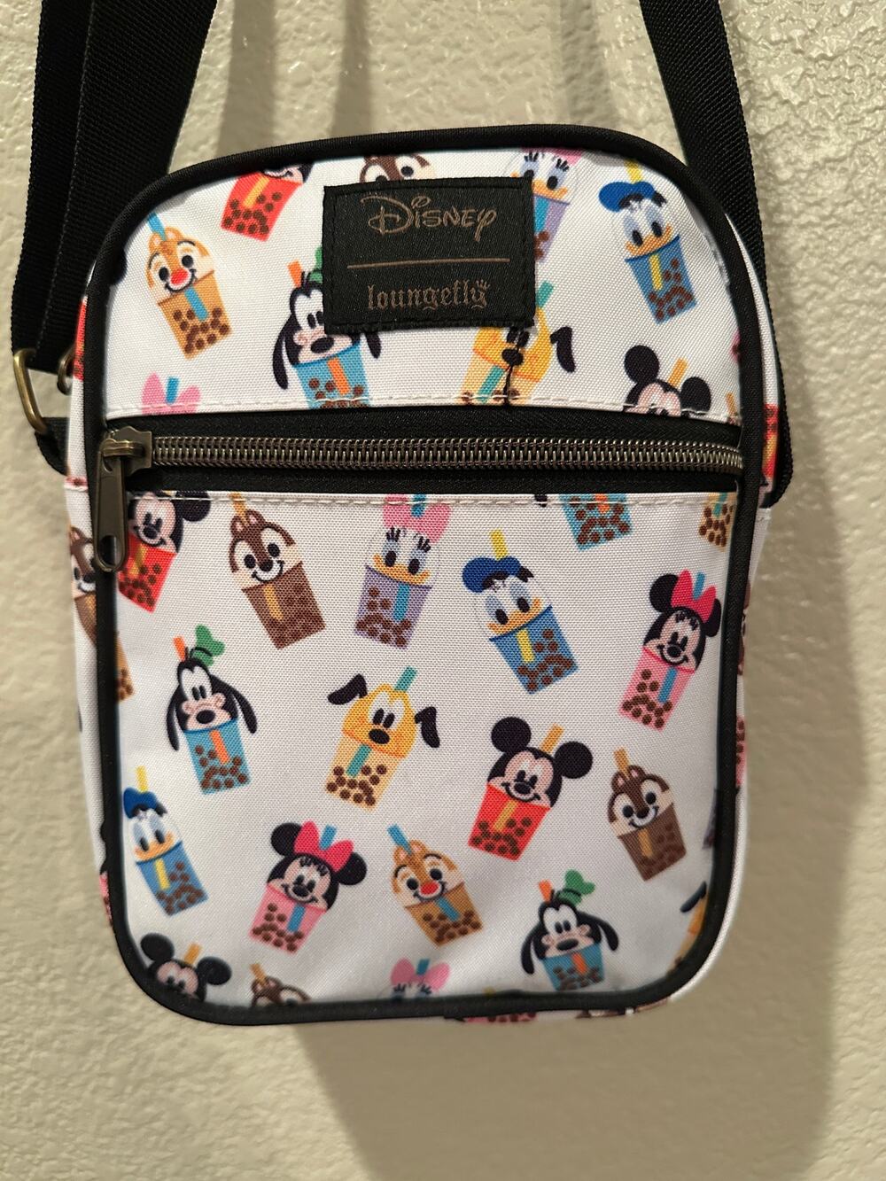 NWOT Loungefly Disney Mickey Mouse & Friends Boba Athletic Crossbody Bag